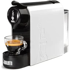 Bialetti Gioia Super Compact Espresso kavos virimo aparatas aliuminio kapsulėms, 500 ml talpa, 1200 W, balta