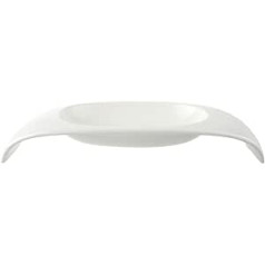 Villeroy und Boch Urban Nature Obst-Traverse, moderne Obstschale aus Premium Porzellan in weiß, spülmaschinenfest, 57,5 x 26,5 cm