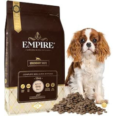 Empire Adult Dog Dry Food - 12 kg - New Dog Food Grain-Free - Small Breeds - Wild and Lamb - Gluten Free