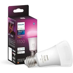 Philips Hue White and Color Ambiance Light Bulbs E27 Single Pack 800lm 75W