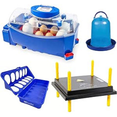 Borotto Lumia 8 Professional Egg Incubator Patented for 8 Medium and Large Eggs or 32 Small Eggs + Weaning Kit