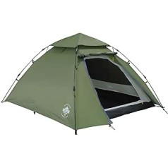 Lumaland Outdoor Pop Up Dome Telts 3 personām Telts Seconds Camping Festival utt. 215 x 195 x 120 cm somiņa