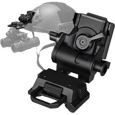 Haowenzhen Night Vision aizsargbrilles Stents Skip Rhino Night-Vision NVG Arms Mount L4 G24 Montāžas ķivere Fast OPS PJ MH BJ Mich ķivere (melna)