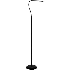 EGLO LED Stehlampe Laroa, Standlampe mit Touch, dimmbar in Stufen, Stehleuchte aus Kunststoff in Schwarz, Standleuchte, LED Bürolampe neutralweiß