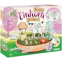 Tomy My Fairy Garden rotaļlietu komplekts — maģisks vienradžu dārzs bērniem no 4 gadu vecuma, lai stādītu sevi un spēlētu. 1 x Vienradža dārza komplekts iek. zāles sēklas