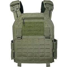 Tactical Airsoft Plate Carrier Upgrade Military JPC Lasercut Plate Carrier Airsoft Tactical aizsargveste, kas izgatavota no 1000D neilona QRS MOLLE saderīga plākšņu nesēja izturīga veste vīriešiem