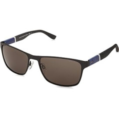 Tommy Hilfiger Herren TH 1283/S NR FO3 57 Sonnenbrille, Schwarz (Bluewhtgry/BRW Grey)