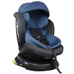 XOMAX S64 bērnu sēdeklis, grozāms par 360° ar Isofix un nolaižamo funkciju I aug kopā ar jūsu bērnu 0-36 kg, 0-12 gadi, grupa 0/1/2/3 I 5 punktu drošības josta un 3 punktu drošības josta I noņemams pārvalks, mazgājams I ECE