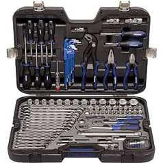 Projahn 39048201 Industrie-Werkzeugkoffer Universal metrisch 122-tlg, Werkzeugkasten/Werkzeug Set - umfangreiches Sortiment, Übersichtliche Anordnung, Premium-Optik, ergonomisches Kofferdesign