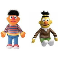 United Labels Pack 2 Plüsch PELUCHEN Ernie und Bert Sesamstraße