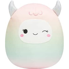 Squishmallows SQK3269 Yara the Rainbow Yeti 30 cm īpaši mīksta plīša rotaļlieta, oficiālā Kelly Toys plīša