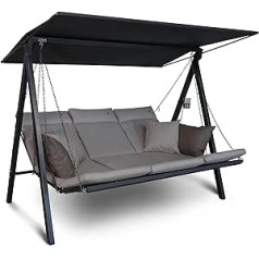 Angerer Lounge Swing Chair Holivudo, 3 vietų, smėlio spalvos