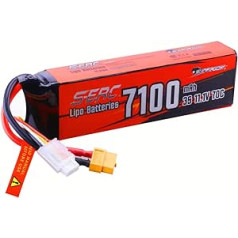 SUNPADOW 3S RC Lipo akumulators 11,1 V 70C 7100 mAh ar XT60 savienotāju RC automašīnu kravas automašīnu tanklaivu sacīkšu hobijam