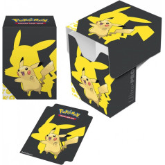 Pikachu klāja kaste melnā un dzeltenā krāsā