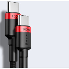 Baseus Cafule CATKLF-ALG1 USB-C -> USB-C Charging Cable 100W | PD 3.0 | 200 cm Black