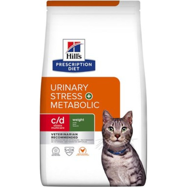 pd feline c/d urīna stress + metabolisms 3 kg