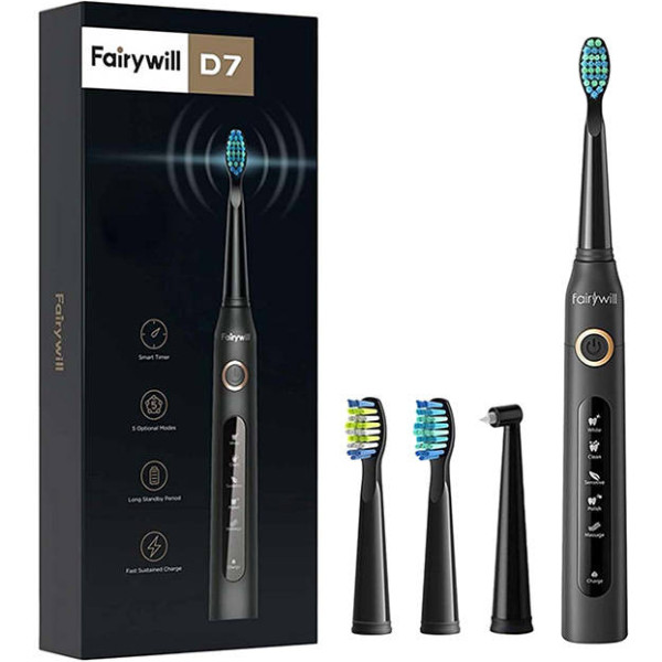 FairyWill Sonic toothbrush FW-507 (Black)