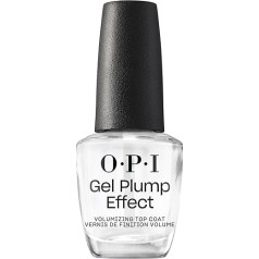 OPI Plumping Top Coat – Durchsichtiger Unterlack mit plumping Effekt – Gel-Look – Ergiebig, langlebig & splitterfest – NTT36, 15 ml