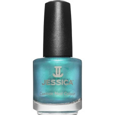 Jessica Лак для ногтей с индивидуальным дизайном, голубые оттенки