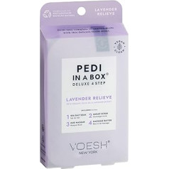 ‎Voesh Kāju kopšanas līdzeklis Pedi in a Box - nomierinoša lavanda - VOESH New York - Perron Rigot izvēle - profesionāls spa rituāls mājās - mīkstas pēdas - vegāns