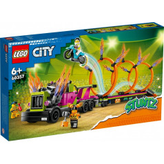 city bricks 60357 вызов трюкача - грузовик и огненные обручи