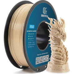 GEEETECH Filaments PLA 1,75 mm, 3D printeris PLA Filaments 1 kg spole, kaulaini balts