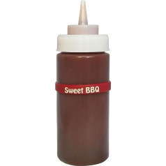 BBQ padažo išspaudimo butelių etiketės: Sweet BBQ: puikus barbekiu aksesuaras!