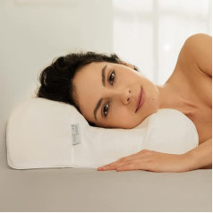 Sleep&Glow Omnia Pillow Anti-Wrinkle - pretnovecošanās spilvens pret grumbām miegā - izstrādāts ortopēdisko ķirurgu - regulējams augstums - muguras un sānu miega cienītājiem