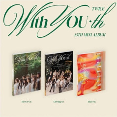 TWICE - With YOU-th (13. minialbums) CD+Pre-Order Benefit+Salocīts plakāts (Glowing ver, 1 salocīts plakāts)