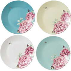 Royal Albert For 40033970 Miranda Kerr ikdienas šķīvji, 20 cm, 4 šķīvju komplekts, porcelāns, daudzkrāsains, šķīvju komplekts