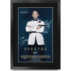 HWC Trading A3 FR James Bond - Specter Movie Plakāts Daniel Craig Parakstīts Dāvanu A3 Printed Autograph Film Dāvanas Drukāt Foto Attēlu displejs