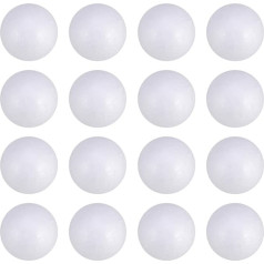 HEALLILY 50 gab. baltas putuplasta lodītes Craft Styrofoam Balls Art Projects 6cm