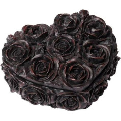 Alchemy Gothic dekoratīvā kastīte Rose Heart Black