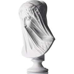 33cm Veiled Lady Bust Greek Goddess Statue Large Classic Roman Bust Greek Mythology Decoration Gifts Used for Sketching Practice Aesthetic Statues and Sculptures