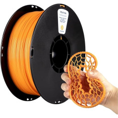 kexcelled TPU filaments 1,75 mm, 1 kg spole, elastīgs 3D printeru filaments, Shore 95A, augsta izturība, izcila elastība, izmēru precizitāte +/- 0,05 mm, oranžs