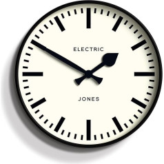 JONES CLOCKS® Tīģera apaļais sienas pulkstenis - apaļais pulkstenis - moderns pulkstenis - dizaina sienas pulkstenis - virtuves pulkstenis - viesistabas pulkstenis - biroja pulkstenis - viegli nolasāms ciparnīca - retro dizains - 30cm