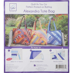 June Tailor JT-1477 Quilt As/Go Alexandra Tote Bag, None