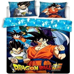 Difuzed S.P.R.L. NI-006DBS-DV Dragonball Super bērnu kokvilnas sega 140 x 200 cm + spilvendrāna 65 x 65 cm