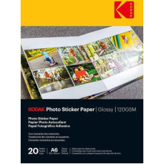 Kodak Photo Sticker Paper Gloss 120gsm A6x20 (3510652)