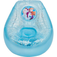 Worlds Apart Disney Frozen bērnu piepūšamais krēsls ar spīdumiem, zils/balts, 289FZO