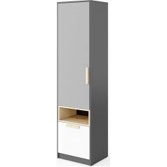 Furniture24 Nursery Wardrobe/Cabinet with Shelves Pok Youth