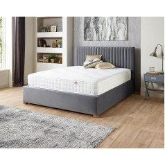 Aspire Beds Dabīgās vilnas divpusējais matracis ar 1000 Pocket Sprung matračiem 23cm Small Single (70x180cm) Balta apdare