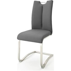 123Wohndesign Artos šūpoļu krēsls Cantilever Chair Grey 140 kg 2 komplekti