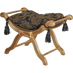 Palazzo Int Cat350a34 Palazzo Baroque Stool Gold Black