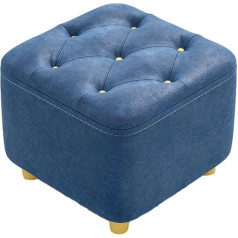 ‎Fenteer Fenteer Footrest, Footstool, Sturdy Chair, Interchangeable Shoe Stool, Small Footstool, Ottoman Stool for Bedside, Children's Room, Couch, Office, Home, Dark Blue