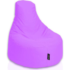 Bubibag Gamer Bean Bag, atpūtas krēsls, spēļu bean maisiņi, iekštelpu un āra spilveni bērniem un pieaugušajiem (pulverveida ceriņi)