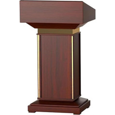 Fakednss Wood Podium Lectern Podium Stand - Church Pulpit 43 Inch Tall Reception Desk for Classroom Church Office Conference Floor Standing Lectern Stand