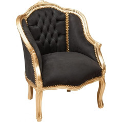 Biscottini Barokinis fotelis, 80 x 57 x 63 cm, Fotelis, Svetainės stilius Luigi XVI Fotelis, Valgomojo mediena, Barokinis fotelis, Retro fotelis, Baroko baldai