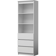 CDF Olimp RS-60 Bookcase | Colour: White | For Living Room, Office, Study | Modern | Shelf for Books and Toys | Ideal for Children's Room, Teenagers, Teenagers Room