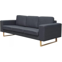 Camerina 3-viečių sofa audinys Tamsiai pilka sofa Lounge Sofa Sofa maža gyvenamajame kambaryje Miegamasis